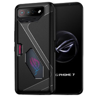 Чехол до Asus ROG Phone 7 5G, Carbon Gel, чёрный