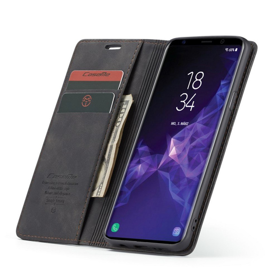 Чохол-сумка для Samsung Galaxy S9 Plus, Leather Wallet Case, чорний