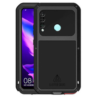 Чoхол Love Mei до Huawei P30 Lite/ Nova 4e, armored with glass, чорний