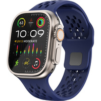 Силіконовий ремінець для Apple Watch 1/2/3/4/5/6/7/8/SE/ULTRA 42/44/45/49MM, темно-синій