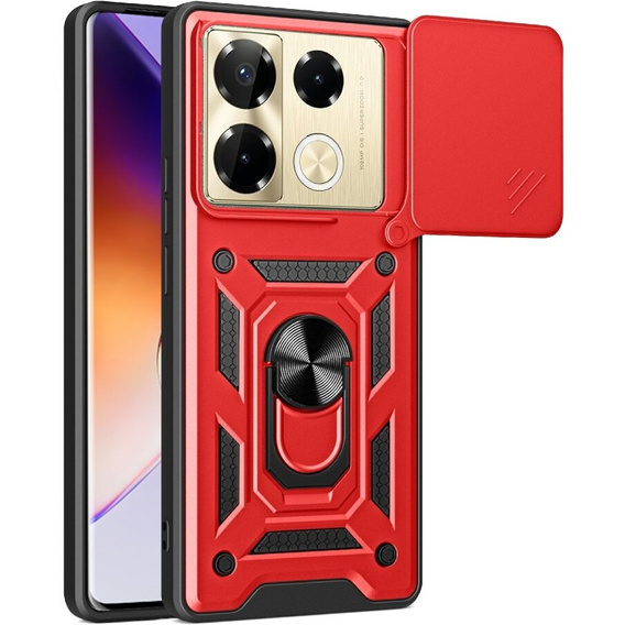 Чехол NOX Camera Slide Infinix Note 40 Pro, CamShield Slide, красный