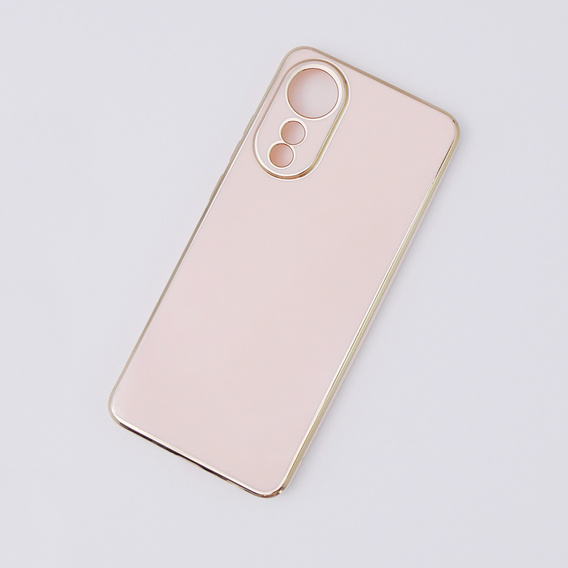 Чохол для Oppo A78 4G, Glamour CamShield, рожевий rose gold