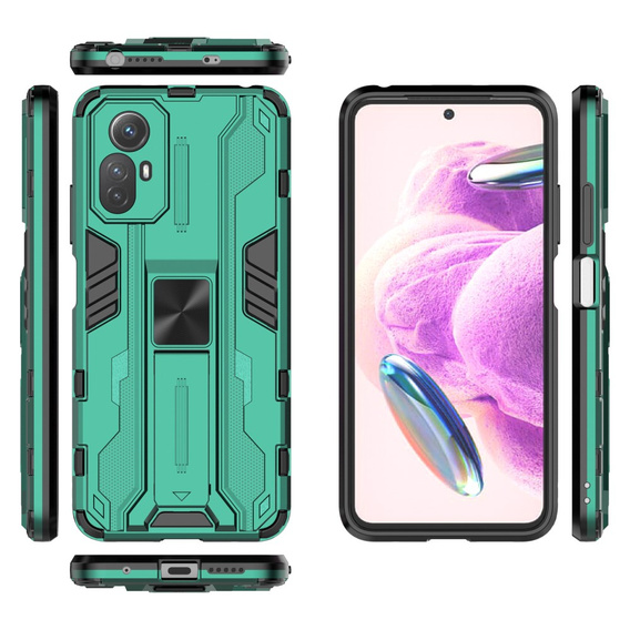 Чехол до Xiaomi Redmi Note 12S 4G, Military kickstand, зелёный
