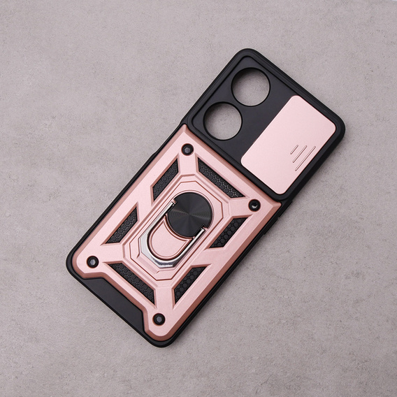 Чехол NOX Camera Slide Oppo A98 5G, CamShield Slide, розовый rose gold