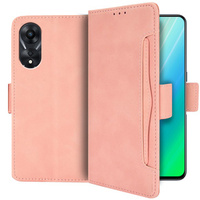 Откидной чехол для Oppo A98 5G, Card Slot, розовый