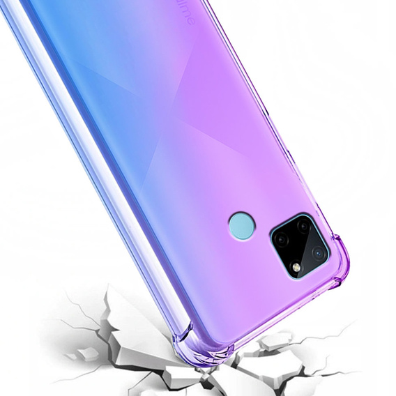 Чехол для Realme C21Y / C25Y, Gradient Dropproof, синий