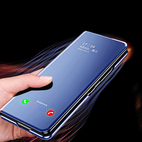 Чехол до Samsung Galaxy Z Fold3 5G, Clear View, синий