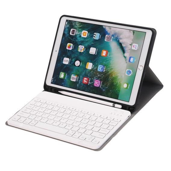 Чехол + клавиатура iPad 7/8/9 10.2 2019/2020/2021, розовый rose gold