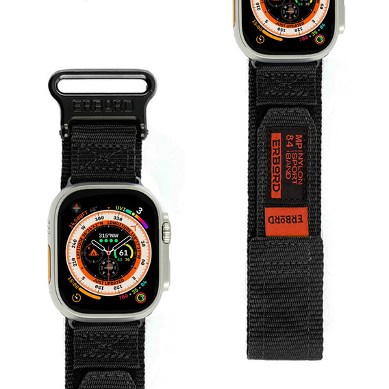 ERBORD MP84 Нейлоновый ремешок для Apple Watch 1/2/3/4/5/6/7/8/9/SE/ULTRA/ULTRA 2 42/44/45/49 мм