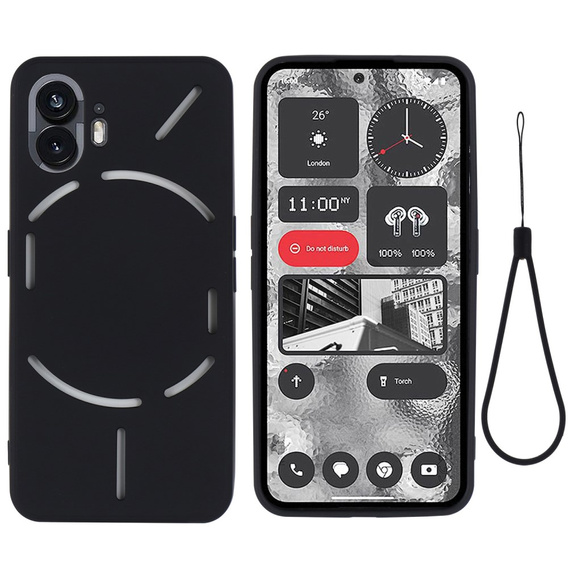 Чoхол до Nothing Phone 2, Silicone Lite, чорний