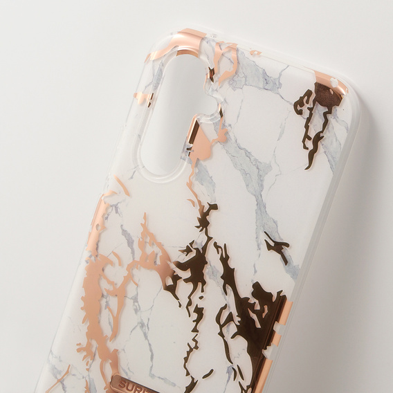 Чехол до Samsung Galaxy A54 5G, Suritch Full Body Marble, белый