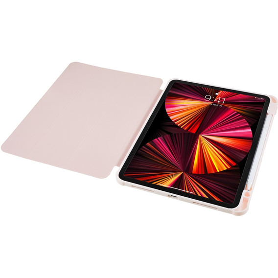 Чехол для iPad Pro 11 2022 / 2021 / 2020 / 2018, Smartcase Hybrid, с местом для стилуса, розовый