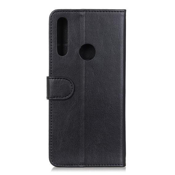 Чехол до Huawei P40 Lite E, Wallet Litchi Leather, чёрный