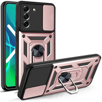 Чохол NOX Camera Slide Samsung Galaxy S21 FE, CamShield Slide, рожевий rose gold