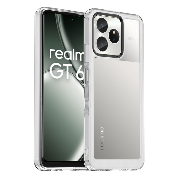 Чехол до Realme GT 6 / 6T, Fusion Hybrid, прозрачный