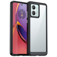 Чoхол до Motorola Moto G84 5G, Fusion Hybrid, прозорий / чорний