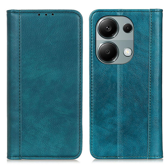 Чoхол до Xiaomi Redmi Note 13 Pro 4G, Wallet Litchi Leather, зелений