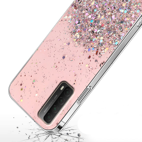 Чoхол до Huawei P Smart 2021/Y7A, Glittery, рожевий