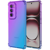 Чехол для Oppo Reno 12 Pro, Gradient Dropproof, Фиолетовый / синий