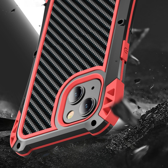 Чохол для iPhone 13, R-JUST AMIRA, броньований, червоний
