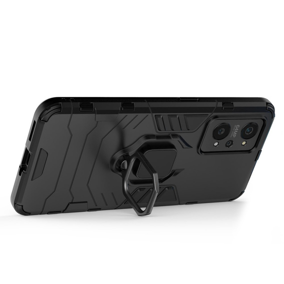 Чехол до Realme GT 2 / Realme GT Neo 2, Kickstand Ring, чёрный