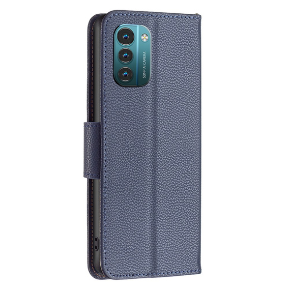 Откидной чехол для Nokia G11 / G21, Litchi Wallet Case, синий