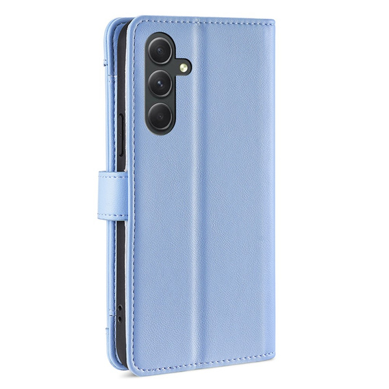 Откидной чехол для Samsung Galaxy A54 5G, Wallet Zipper Pocket, синий