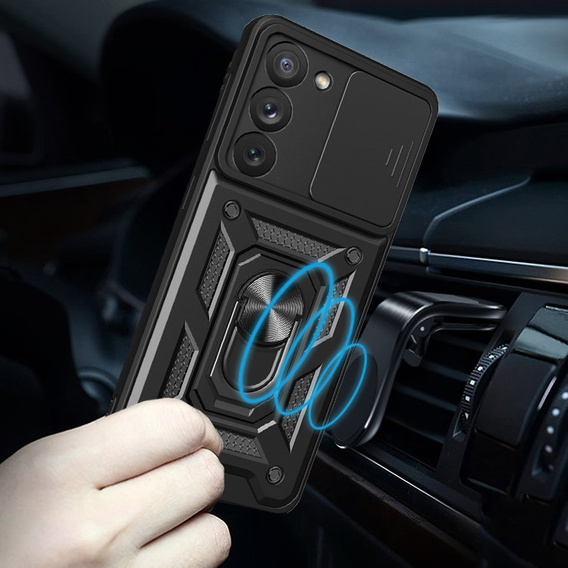 Чохол NOX Camera Slide Samsung Galaxy S23, CamShield Slide, чорний
