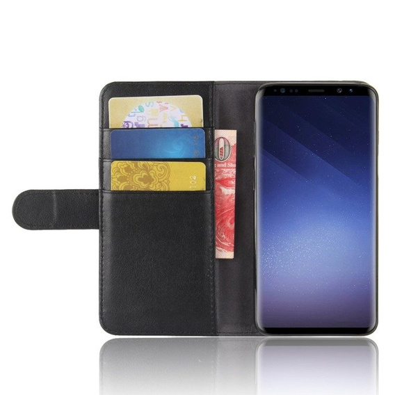 Откидной чехол для Samsung Galaxy S9, Leather Flexi Book, чёрный