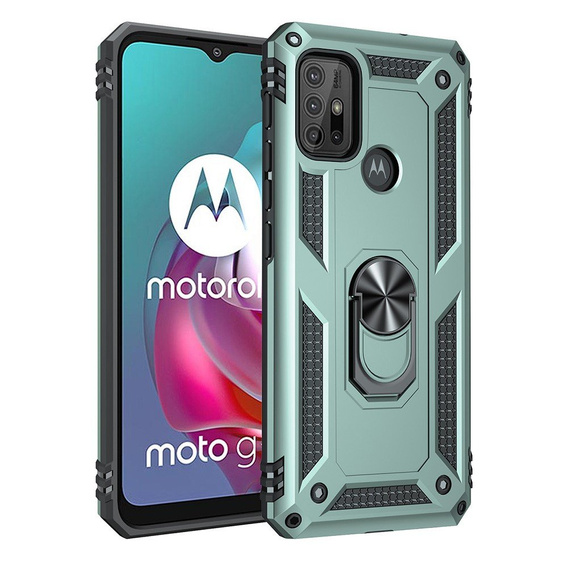 Броньований Чoхол до Motorola Moto G10/G30, Nox Case Ring, зелений