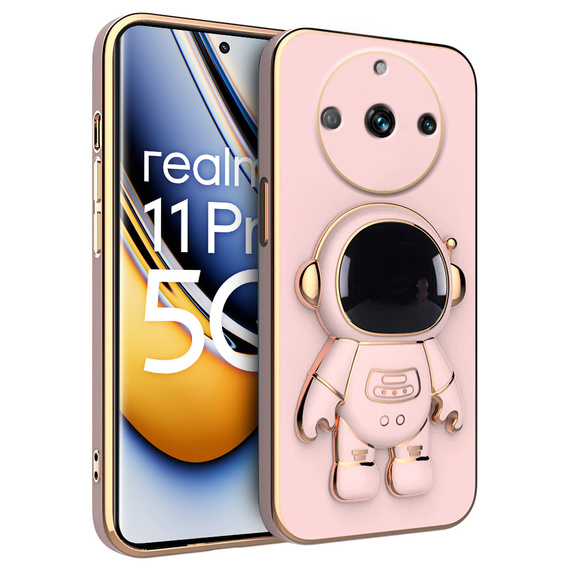 Чехол до Realme 11 Pro / 11 Pro +, Astronaut, розовый