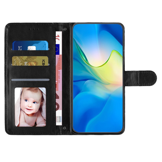 Откидной чехол для Oppo A38 4G / Oppo A18 4G, Wallet, BINFEN COLOR, чёрный