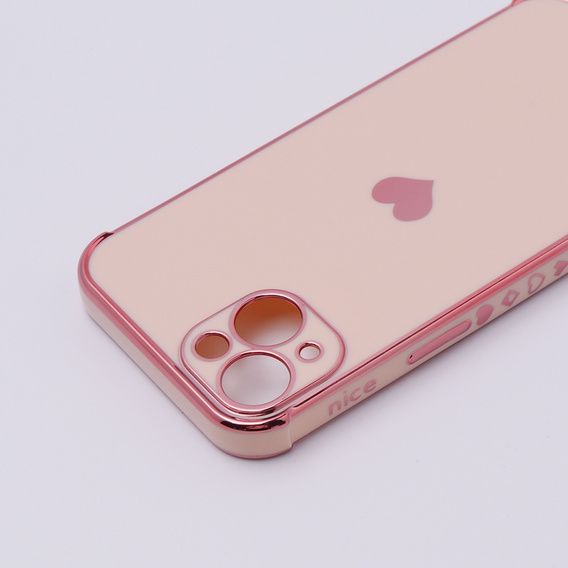 Чoхол до Apple iPhone 13, Electro heart, рожевий rose gold