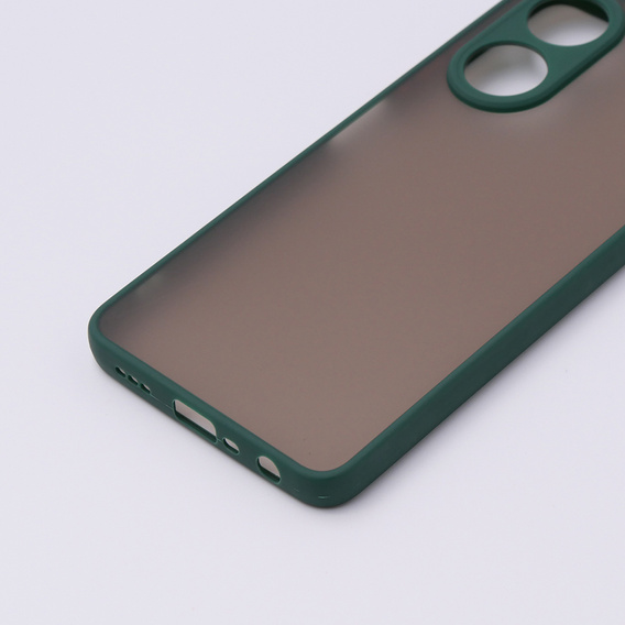Тонкий корпус для Oppo A78 5G, Slim, прозрачный / зелёный