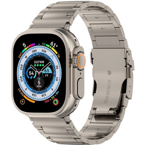 Браслет Stainless Segments до Apple Watch 7/6/5/4/SE/3/2/1 45/44/42mm, Grey