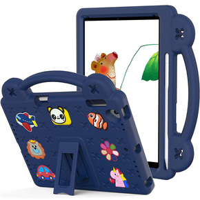 Детский чехол для Lenovo Tab M10 X505F X605F / Tab P10-X705F/L / Huawei T5 10.1, Cute Patterns, с подставкой, темно-синий