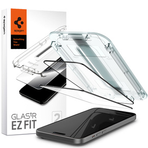 Загартоване скло SPIGEN для iPhone 15 Plus, Glas.TR EZ Fit (2 штуки), чорне