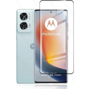 Закаленное стекло 3D для Motorola Edge 50 Fusion 5G, чёрная рама