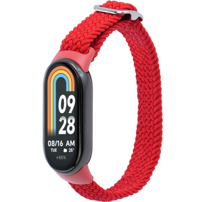 Нейлоновый ремешок для Huawei Band 8, black / red