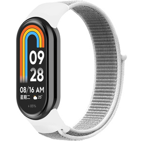 Нейлоновый ремешок для Xiaomi Smart Band 8, белый