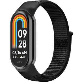 Нейлоновый ремешок для Xiaomi Smart Band 8, черный