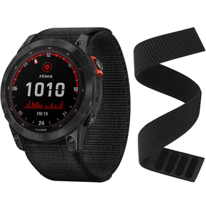 Нейлоновый ремешок до Garmin Fenix 6X Pro 26mm, Black