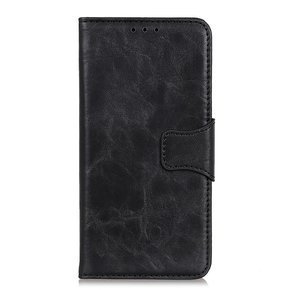 Откидной чехол для Huawei P Smart 2021, Split Leather Wallet, чёрный