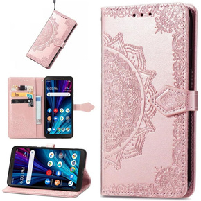 Откидной чехол для Oppo A80, Mandala, розовый rose gold