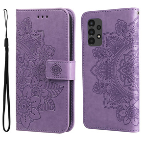 Откидной чехол для Samsung Galaxy A13 4G, Mandala Flower, фиолетовый