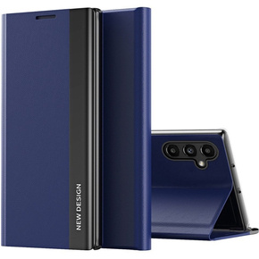 Откидной чехол для Samsung Galaxy A14 4G/5G, Side Magnetic, темно-синий