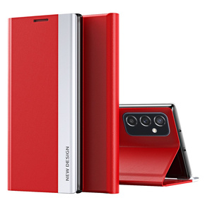 Откидной чехол для Samsung Galaxy M52 5G, Side Magnetic, красный