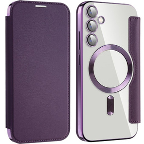 Откидной чехол для Samsung Galaxy S23 FE, RFID Wallet MagSafe CamShield, фиолетовый