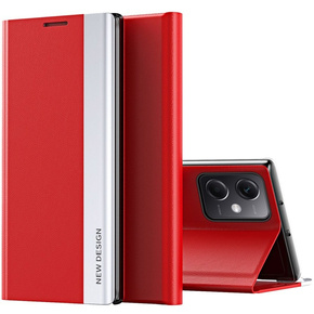Откидной чехол для Xiaomi Poco X5 Pro 5G / Redmi Note 12 Pro, Side Magnetic, красный
