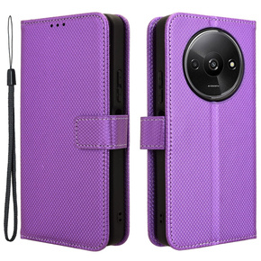 Откидной чехол для Xiaomi Redmi A3, Wallet Smart Magnet, фиолетовый